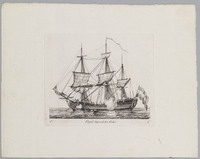 KG 08826
<br/>
Fregat leggende ten anker
<br/>
<em>Groenewegen, Gerrit (1754-1826)</em>